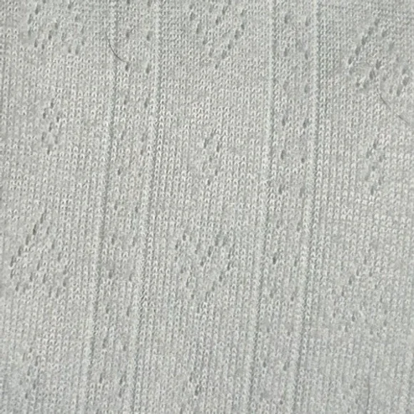 Laura Ashley Womens Brushed Pointelle Pajama Set 2 Piece Long Sleeve Seafoam L - Picture 3 of 3